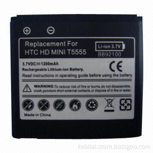 Mobile Phone Battery, Suitable for HTC HD Mini with 1,700mAh High-capacity
